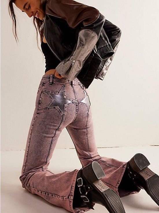 Free People Denim - Free People Firecracker High Rise Flare Jeans